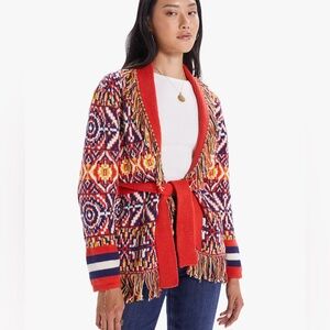 Mother Belted Wrap Cardigan